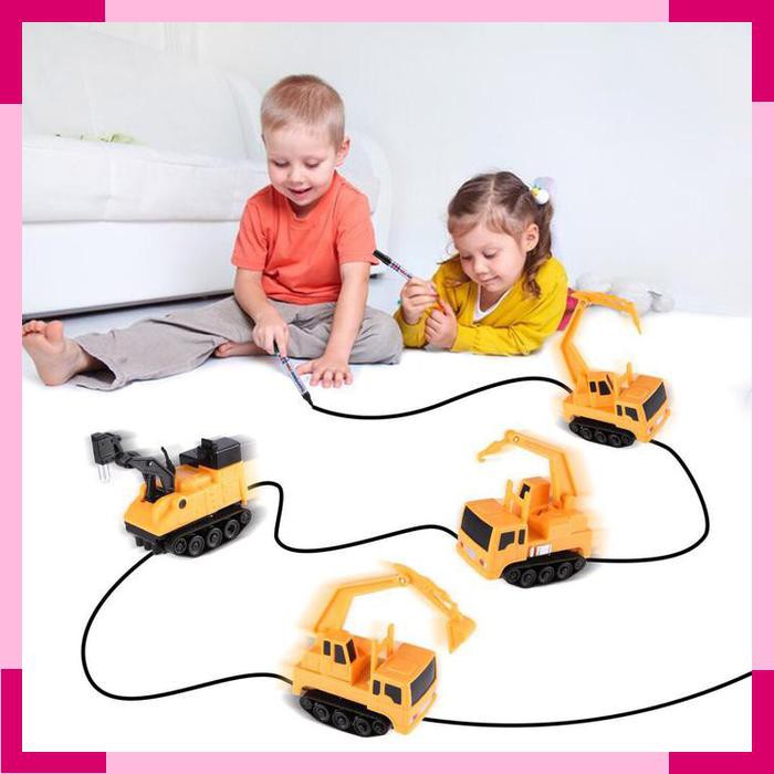Inductive toy car- mainan edukasi anak- magic car- mainan murah meriah