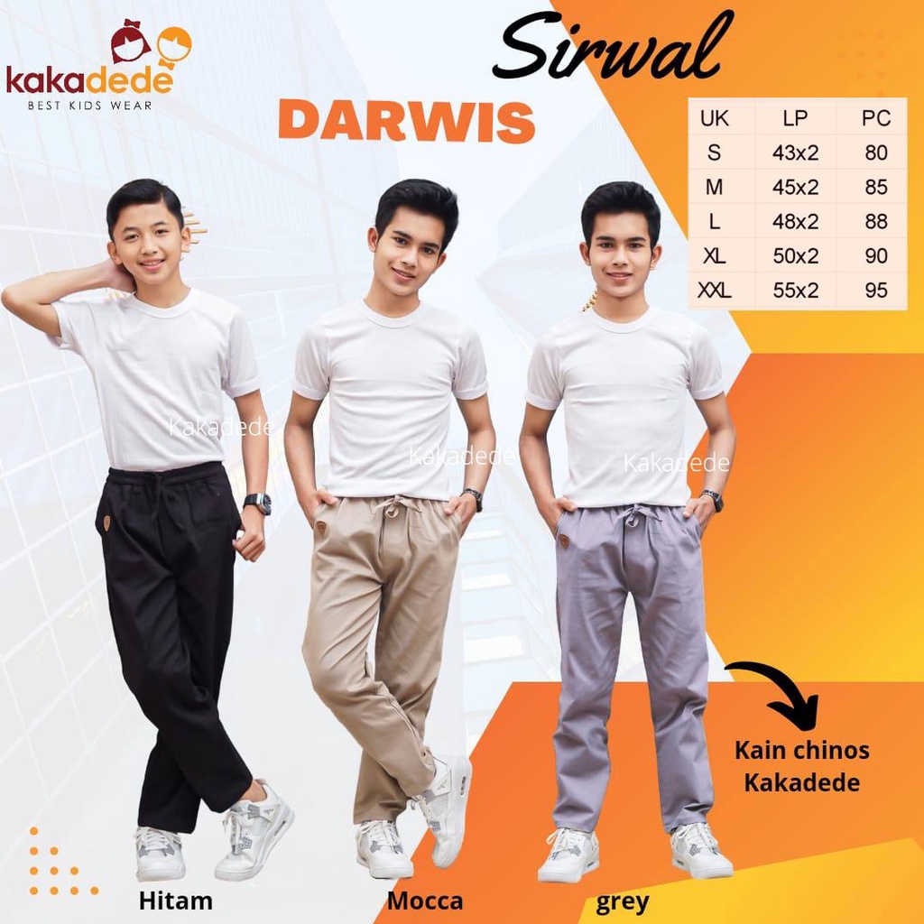 Celana Remaja cowok Sirwal Darwis by Kakadede