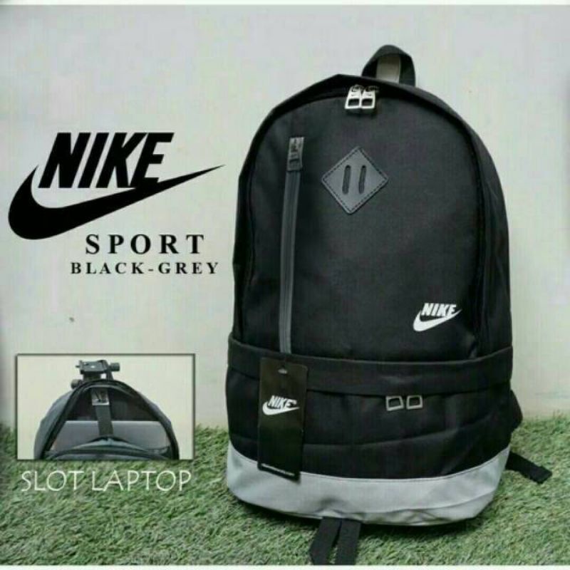Tas Sekolah Pria Ransel Backpack Cowok Cewek SMP SMA SD SMU Murah Codora Murmer Abu Kanvas