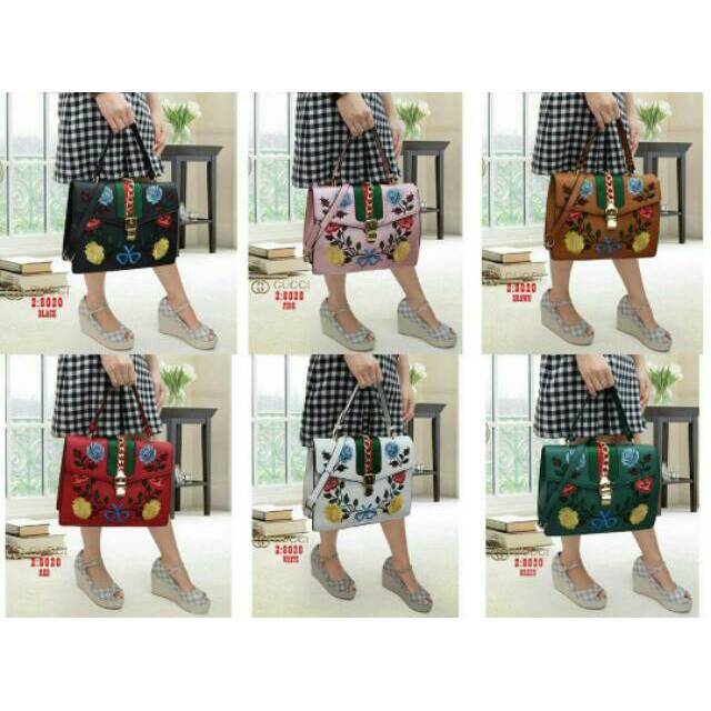TAS  GUCCI FLOWER 8020