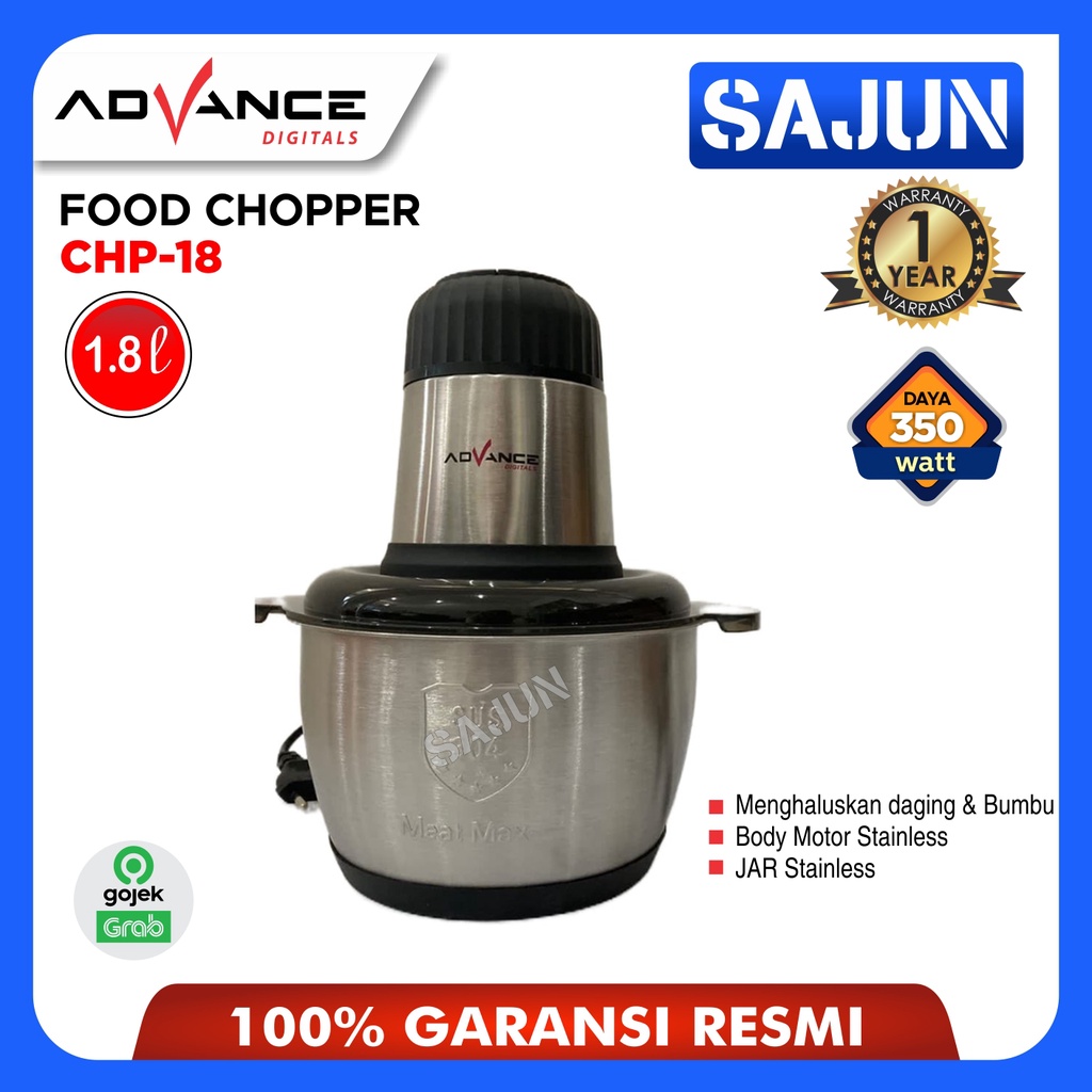 Advance CHP-18 Food Chopper 1,8 Lt Penggiling Daging Blender CHP18