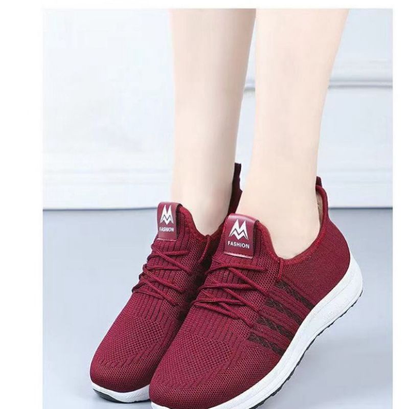 Bundara.id Se-075 (Size 36-40) Sneakers wanita import Sepatu garis casual import