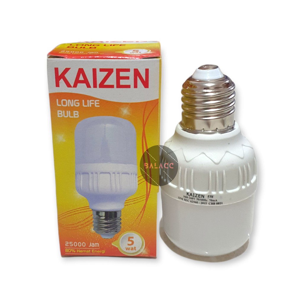 Lampu LED Bulb 5 Watt Kaizen Cahaya Putih