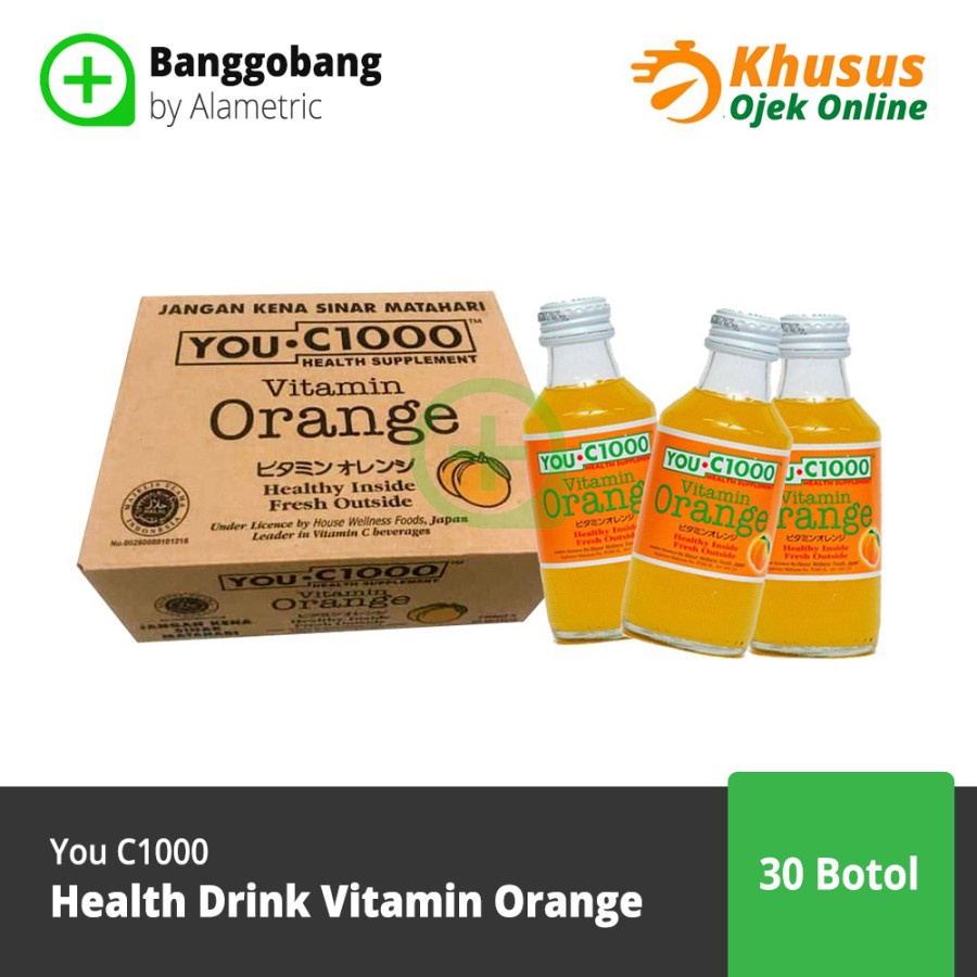 

You C1000 Orange 1 Karton 30 Pcs 140Ml Khusus Ojek Online - Banggobang