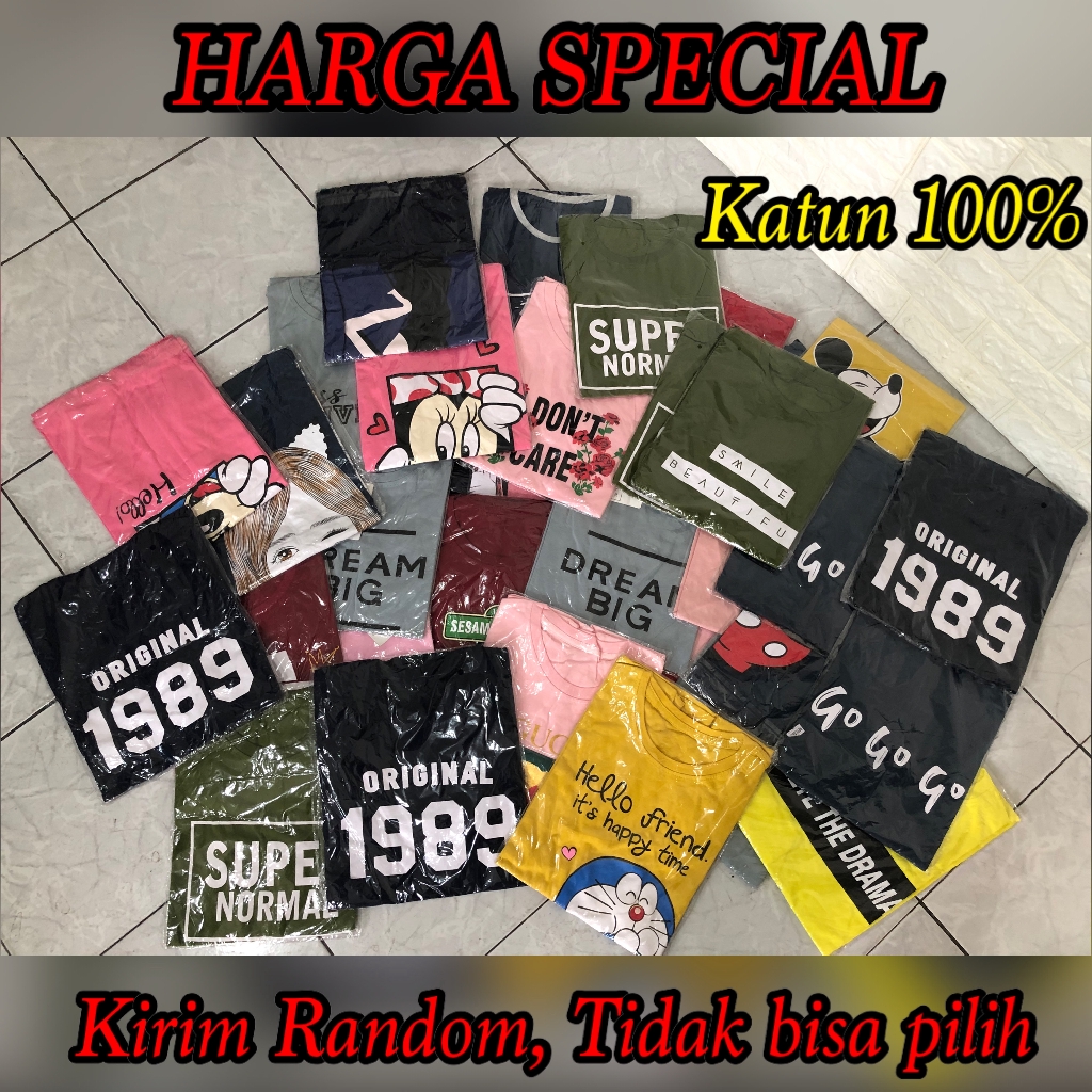 TUMBLR TEE - SPECIAL PRICE KIRIM RANDOM TIDAK BISA REQUEST WARNA ATAU GAMBAR