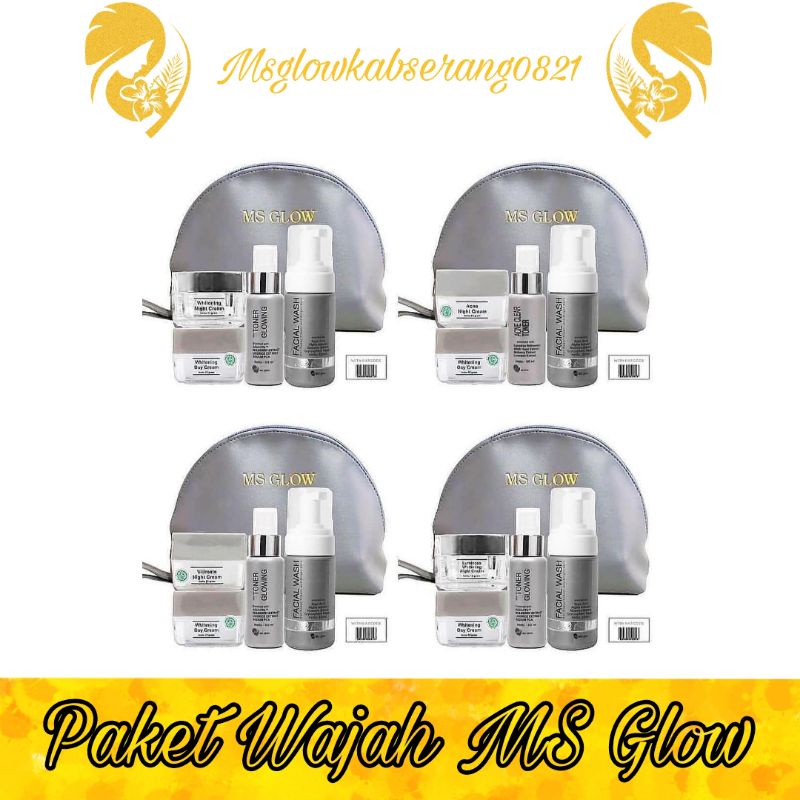 MS GLOW Skincare Paket Wajah Cantik