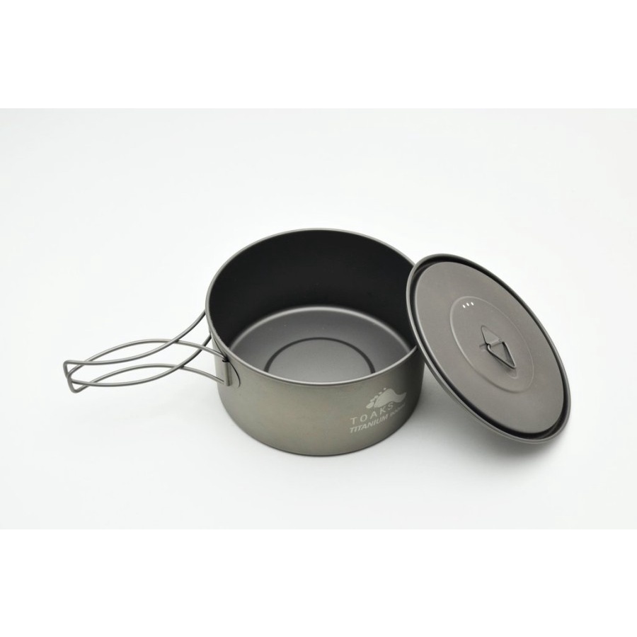 Panci Camping TOAKS Titanium 900ml D130mm Pot - Alat Masak Camping Toaks Titanium 900ml D130mm Pot