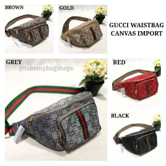 GUCCI WAISTBAG CANVAS IMPORT