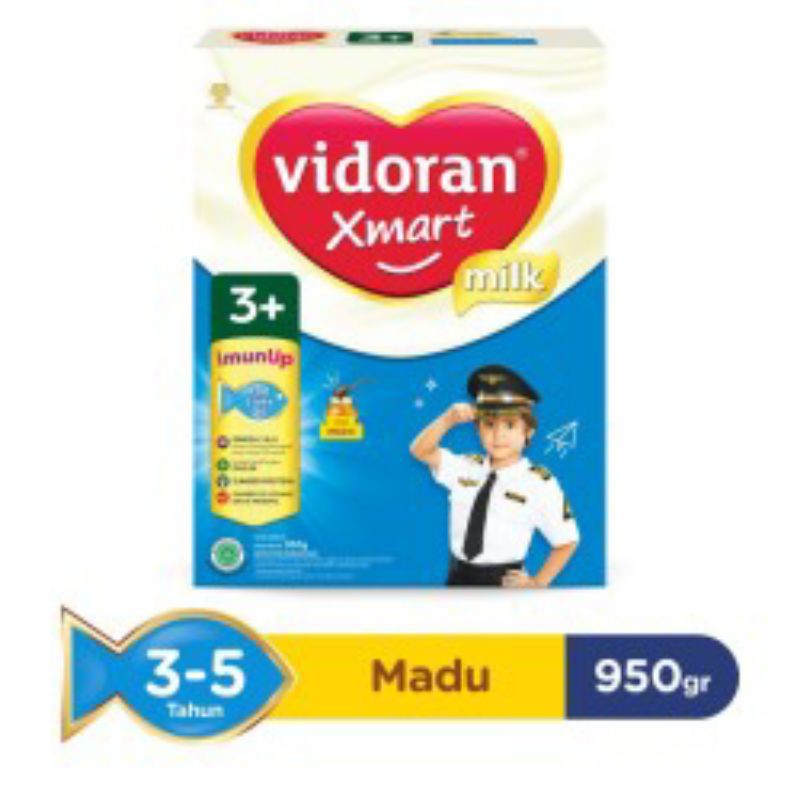 Vidoran Xmart 3+ Madu 950gr/Vidoran 3+ Madu 925gr