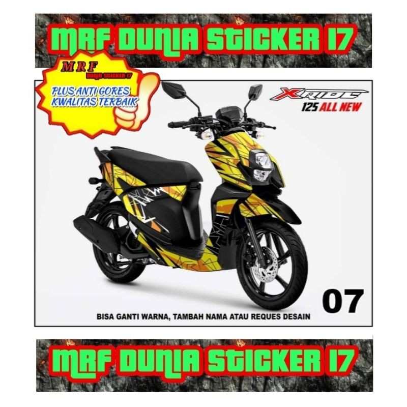 Sticker decal X Ride Full Body decal X Ride body Sticker X Ride Full body Model 07