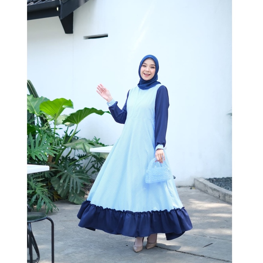 NATALIA DRES- DRES BERTALI DAN SAKU - UKURAN M-XL  - NEW MODEL - PAKAIAN WANITA - BISA COD