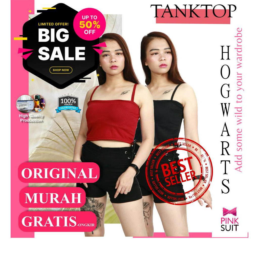 TANK TOP TANGTOP TENGTOP WANITA POLOS CROP RAJUT KOREA JUMBO SPORT MURAH KOREA NH08