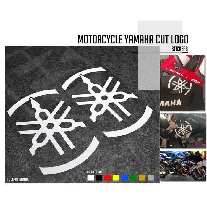 Sticker Yamaha  Stiker Body Motor LOgo Yamaha New Stiker Sepasang kanan kiri stiker 2 stiker  Cuttin