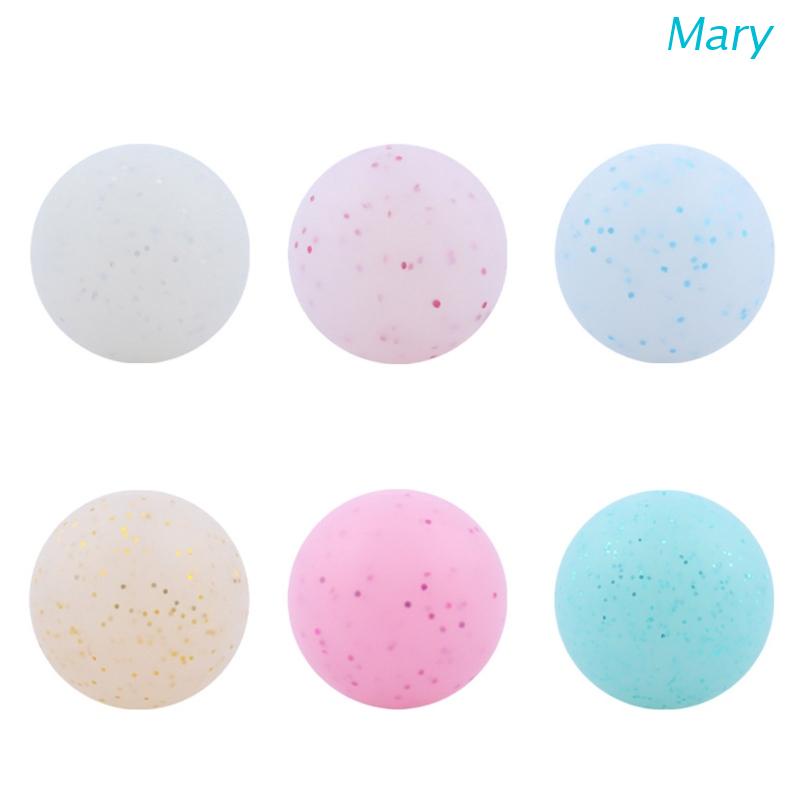 Mary 5pcs / Set Mainan Teether Manik-Manik Kristal Bulat 12,15mm Bahan Silikon Food Grade Untuk Bayi