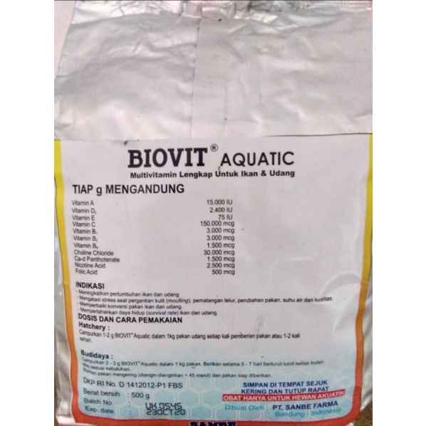 BIOVIT AQUATIC @ 500 GRAM