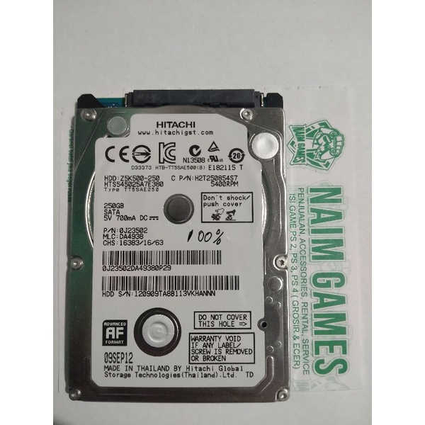 Hardisk SATA PS3, HDD internal laptop 2,5&quot; 250gb