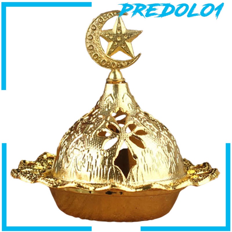 [PREDOLO1] Metal Frankincense Resin Incense Burner, Incense Censer, Portable Bakhoor Burner, Charcoal Bakhoor