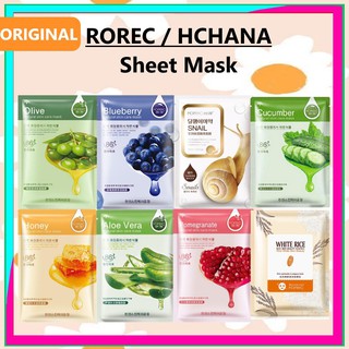 Masker ROREC MASK SHEET / Hchana Mask / Masker Wajah