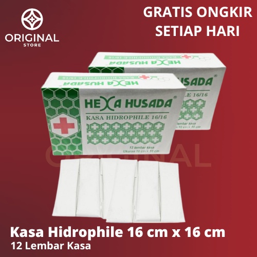 Hexa Husada Kasa Steril Hidrophile 16x16 cm isi 12 lembar