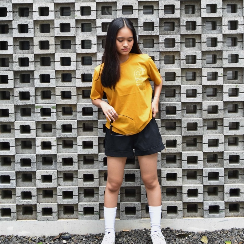 YOKUMA - Comfort Zone Premium T-Shirt Oversized - Mustard