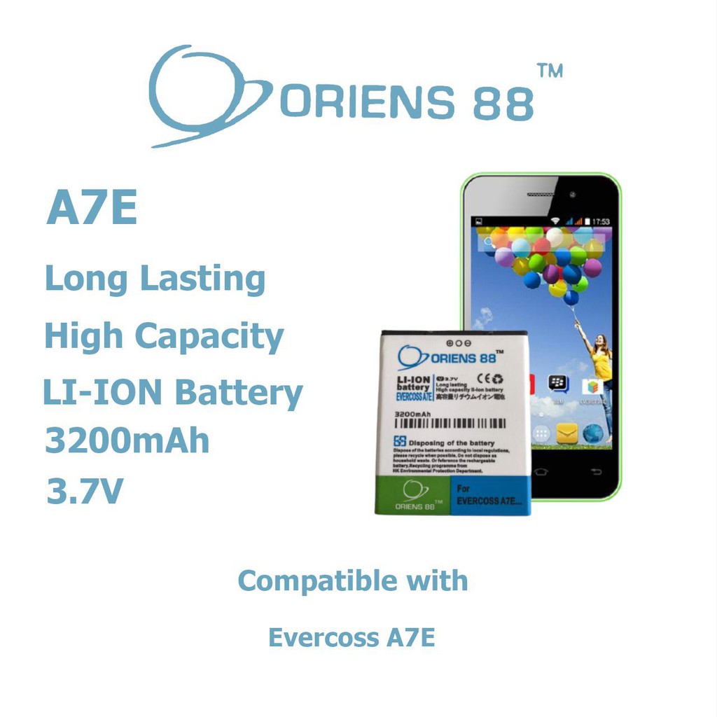 Baterai Batre Battery Double Power OR88/ Oriens88 Evercoss A7E