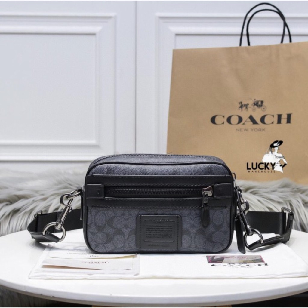 Coach Academy Crossbody In Signature Canvas - ORIGINAL 100%