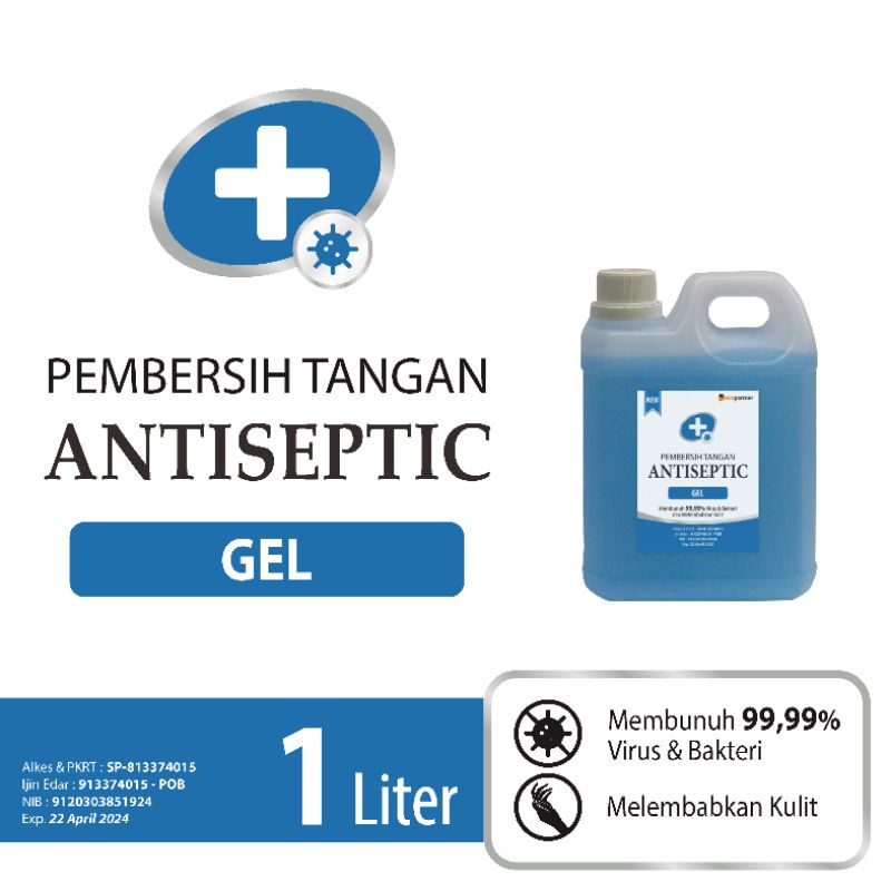 Handsanitizer antiseptic gel jerigen 1 liter aneka aroma