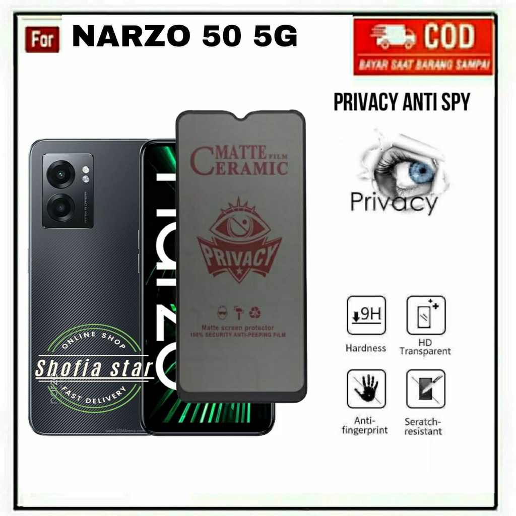 TEMPPERED GLASS NARZO 50 5G TG LAYAR ANTIGORES KACA FULL COVER