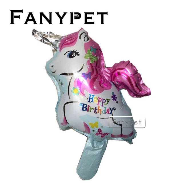 BALON FOIL kuda terbang UNICORN HBD mini