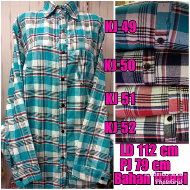 Kemeja flanel cewek/kemeja flanel /kemeja kotak cewek/hem/kemeja jumbo/kemeja kotak/boyfriend shirt