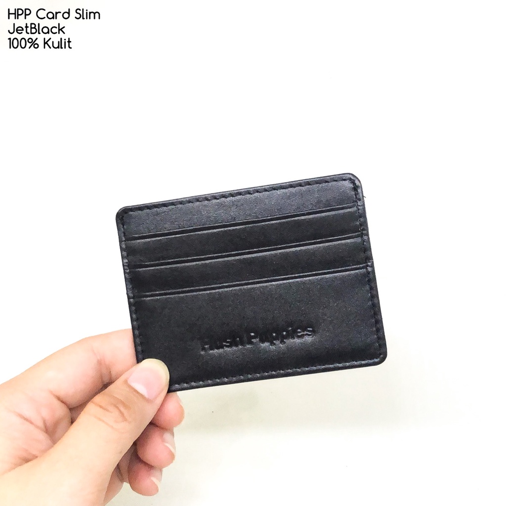 dompet kartu hushpuppies jetblack slim dompet card dompet kulit