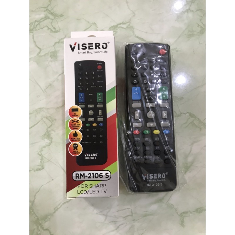 Remote Multi LCD / LED Sharp Merk Visero