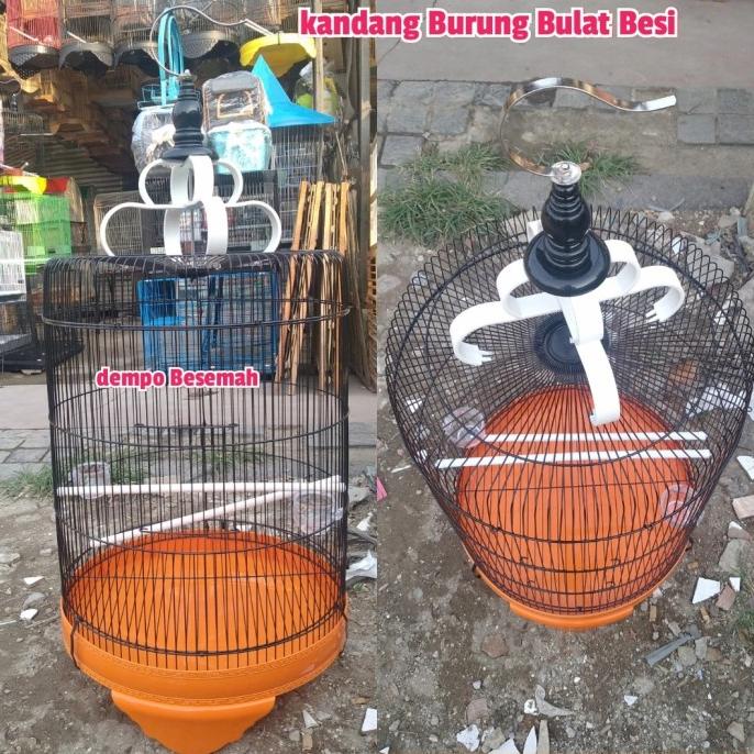 TERBARU|NEW STOCK|READY STOCK|BIG SALE KANDANG BURUNG KACER/SANGKAR KACER BULAT BAHAN BESI/SANGKAR B