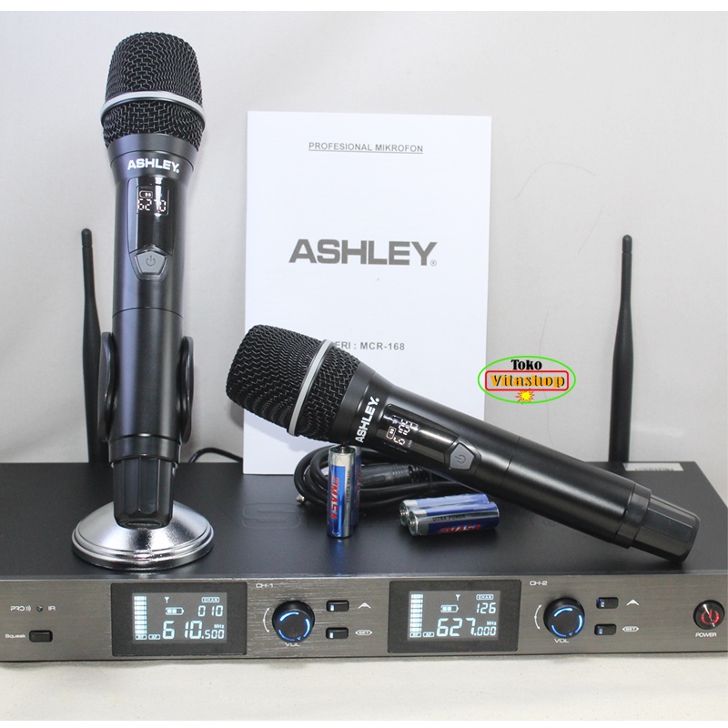 Microphone Ashley MCR-168 Mic Wireless Mikrofon Werles Anti Feedback