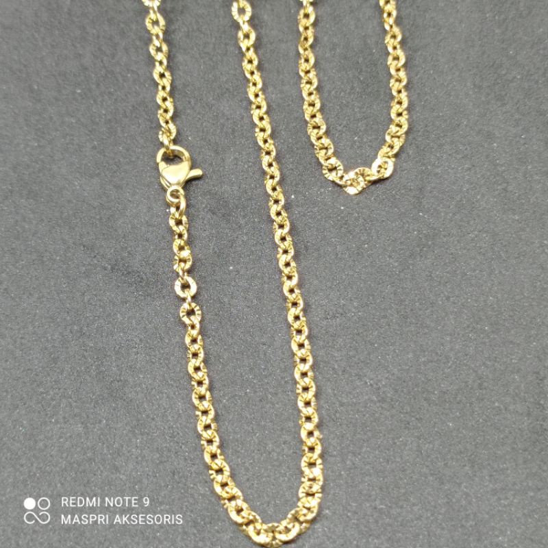 kalung nori sinar, nori ukir, rantai nori, kalung donat ukir