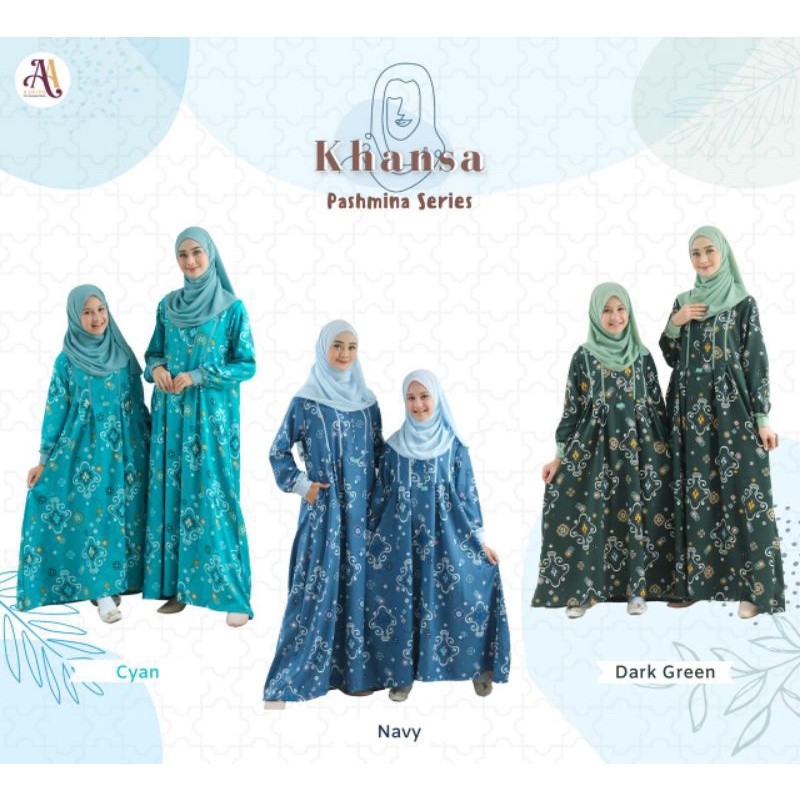 Set Gamis Anak / Gamis Khansa by A2kids