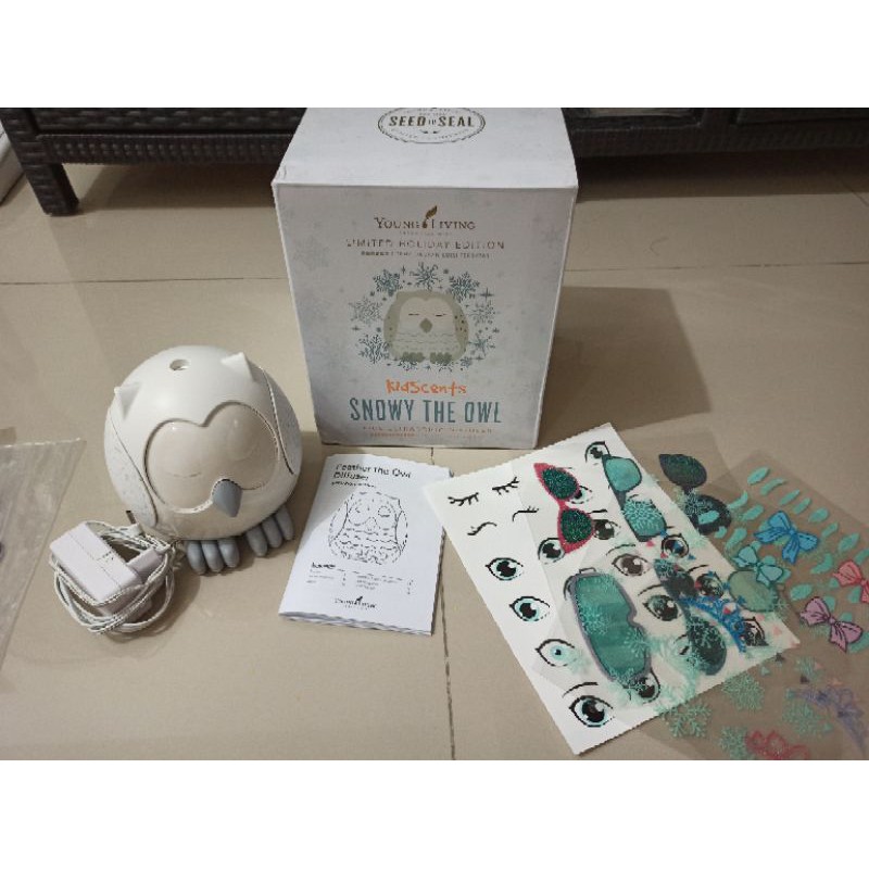 [PRELOVED LIKE NEW] Snowy Owl Diffuser Young Living Original Limited Edition FREE STICKER