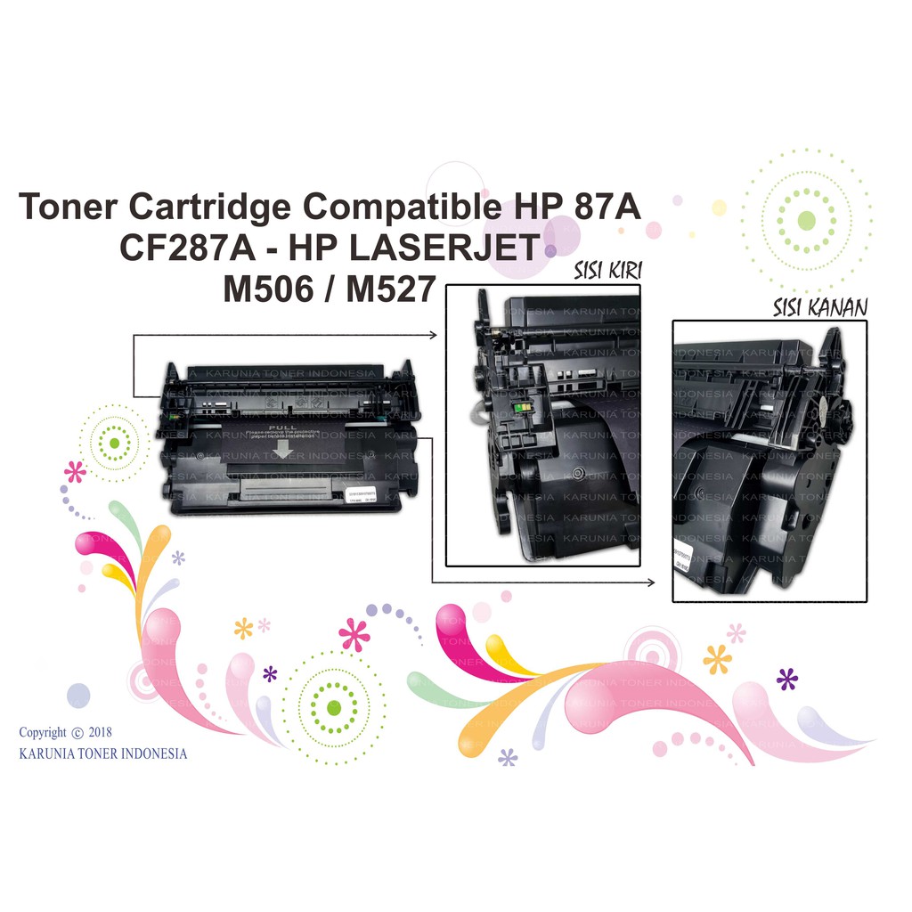 Toner Cartridge Compatible HP 87A CF287A - HP LASERJET M506 M527