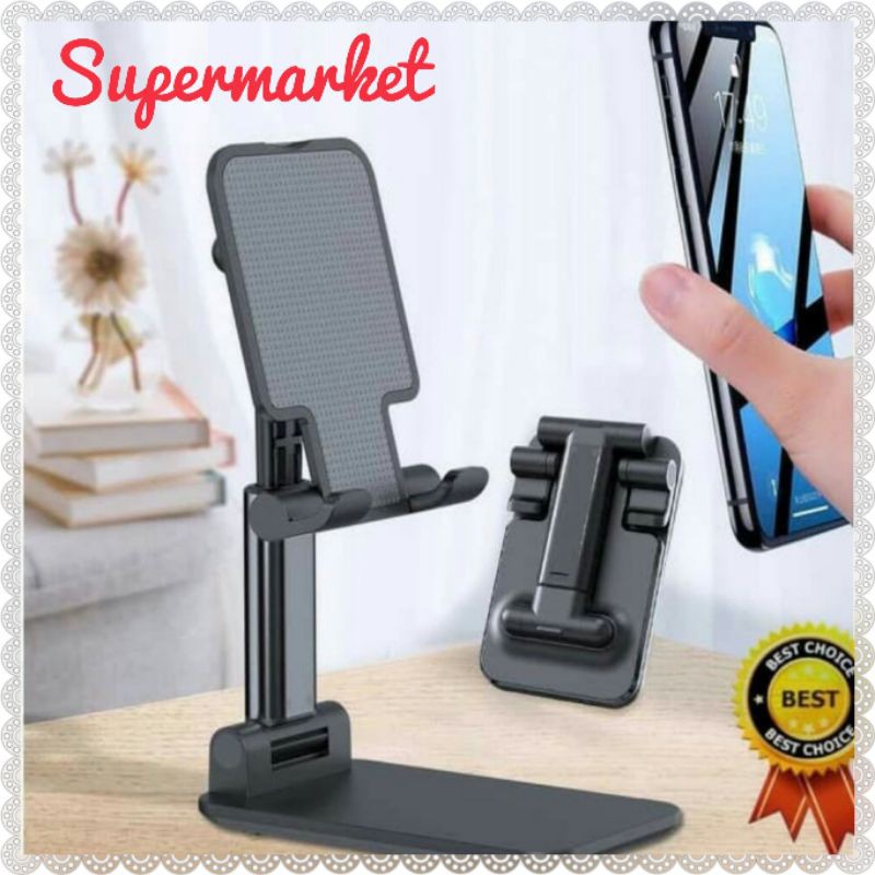 Holder Phone Stand Universal Folding Dekstop - Dudukan HP - Tablet