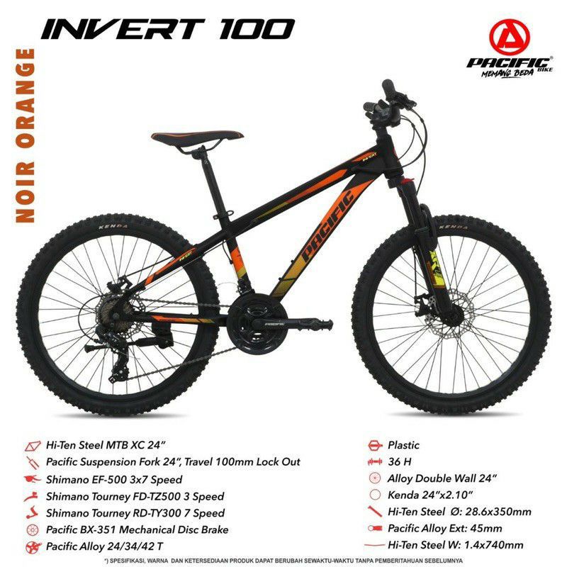 Sepea Gunung MTB 24 Inch PACIFIC INVERT 100