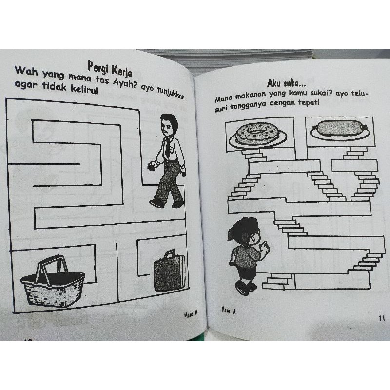 Buku Mengerjakan Maze / Buku Mencari Jejak - SERBA JAYA