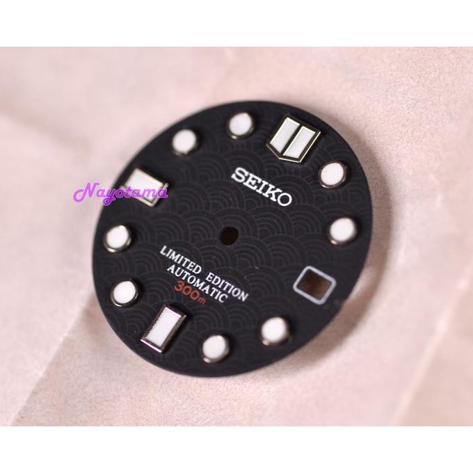 Cuci Gudang Dial Hitam Mm300 Black Doff Motif Seigaiha Diver For Seiko Automatic Hot Sale