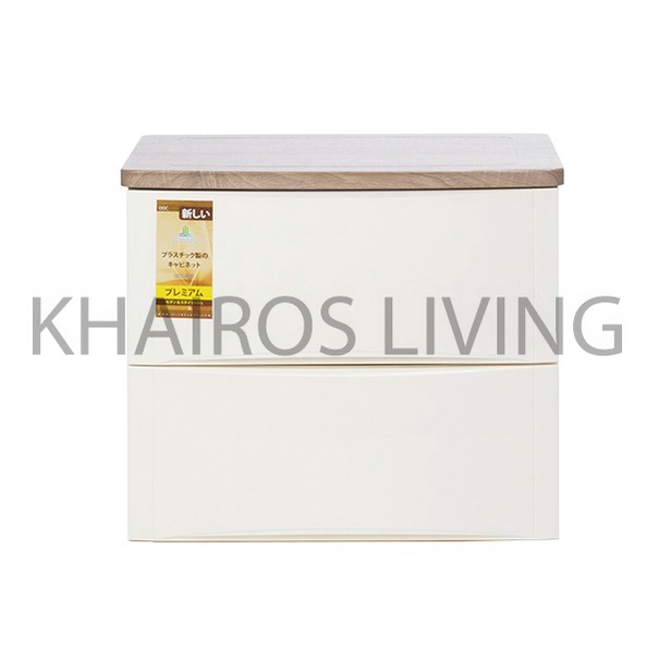Lemari Pakaian Plastik Olymplast ODC 02 - Cream