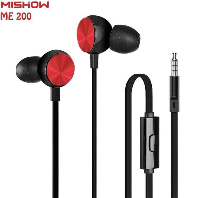 EARPHONE MISHOW ME200 STEREO ADA MIC SUARA MANTAP