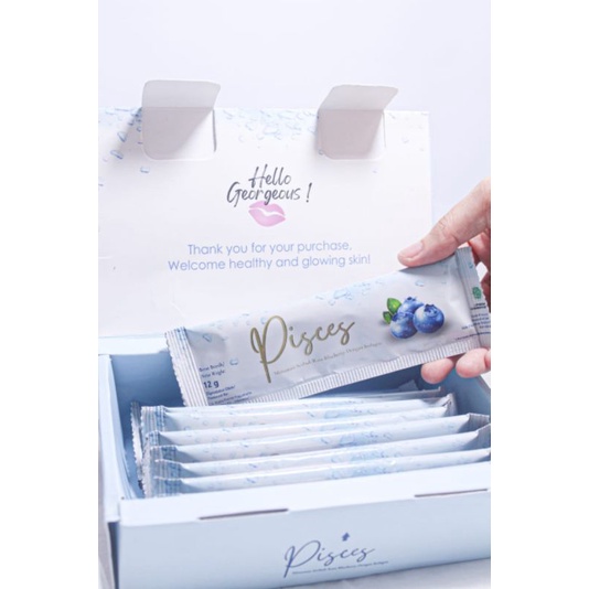

Minuman Kolagen Pemutih Badan Instan Pisces Collagen Premium Collagen Drink