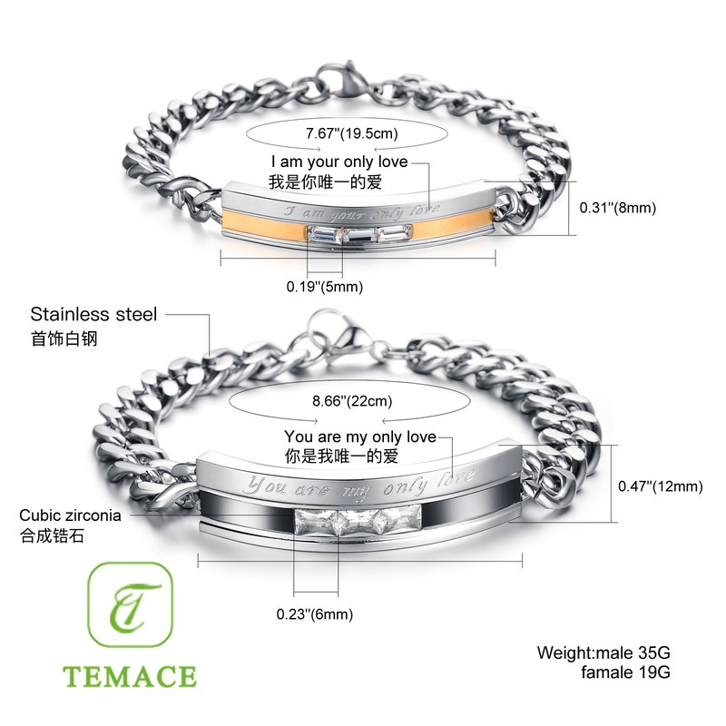 GELANG PRIA TITANIUM MODEL RANTAI SIMPEL KEREN