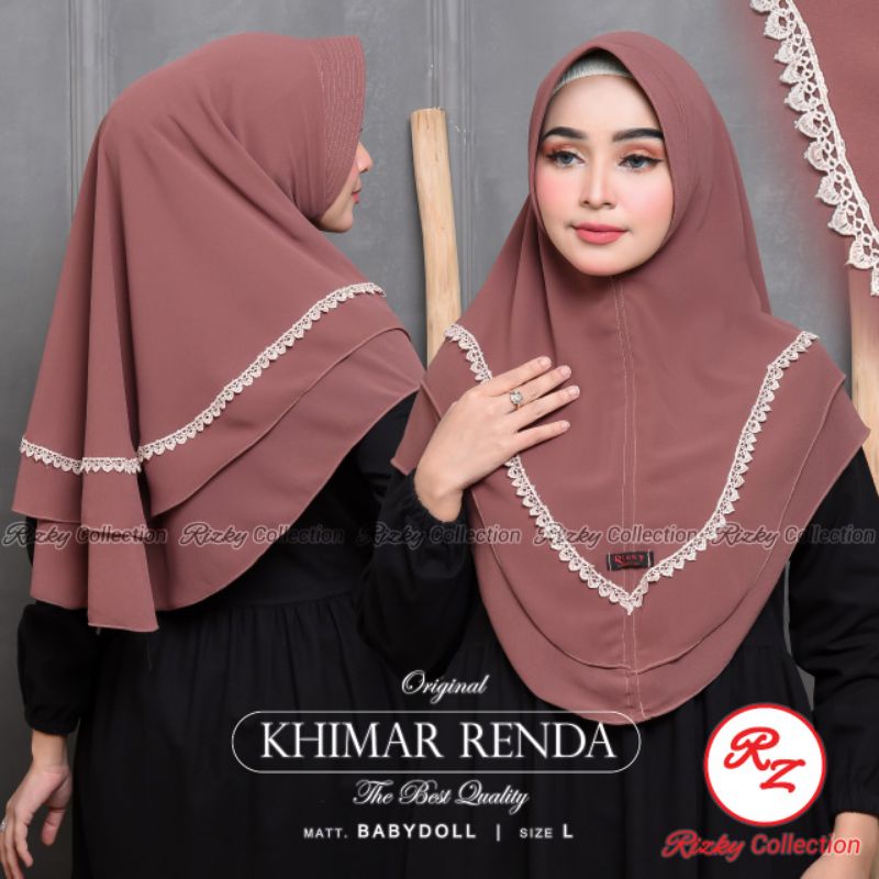 [Original Rizky] RENDA•• kerudung instan hijab instan •• hijab Ceruty