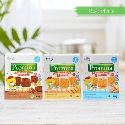 Promina Biskuit Arrowroot 110gr Keju/Cokelat/Susu/Snack/Biskuit Bayi Promina