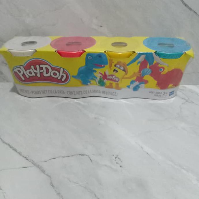 Playdoh play-doh lilin mainan ukuran besar 448gr isi 4 original Hasbro
