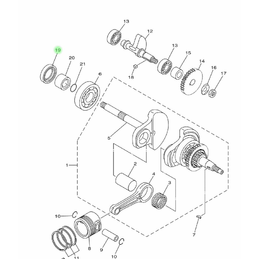 KARET SIL SEAL KOPLING KRUK KREK AS KANAN LEXAM ORIGINAL YGP 93102-32804